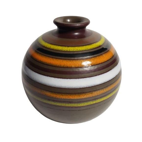 Bitossi Other - Bitossi Fascie Colorate 6" Vase Aldo Londi Rosenthal Netter MCM Italy Vintage